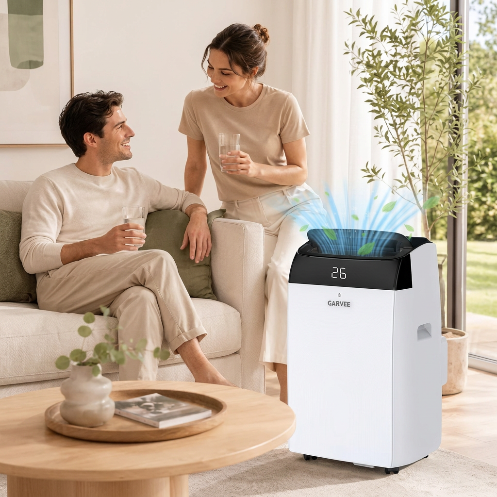 Climatiseur Mobile Garvee 12000 BTU 3-en-1 | Classe A | Livraison Rapide